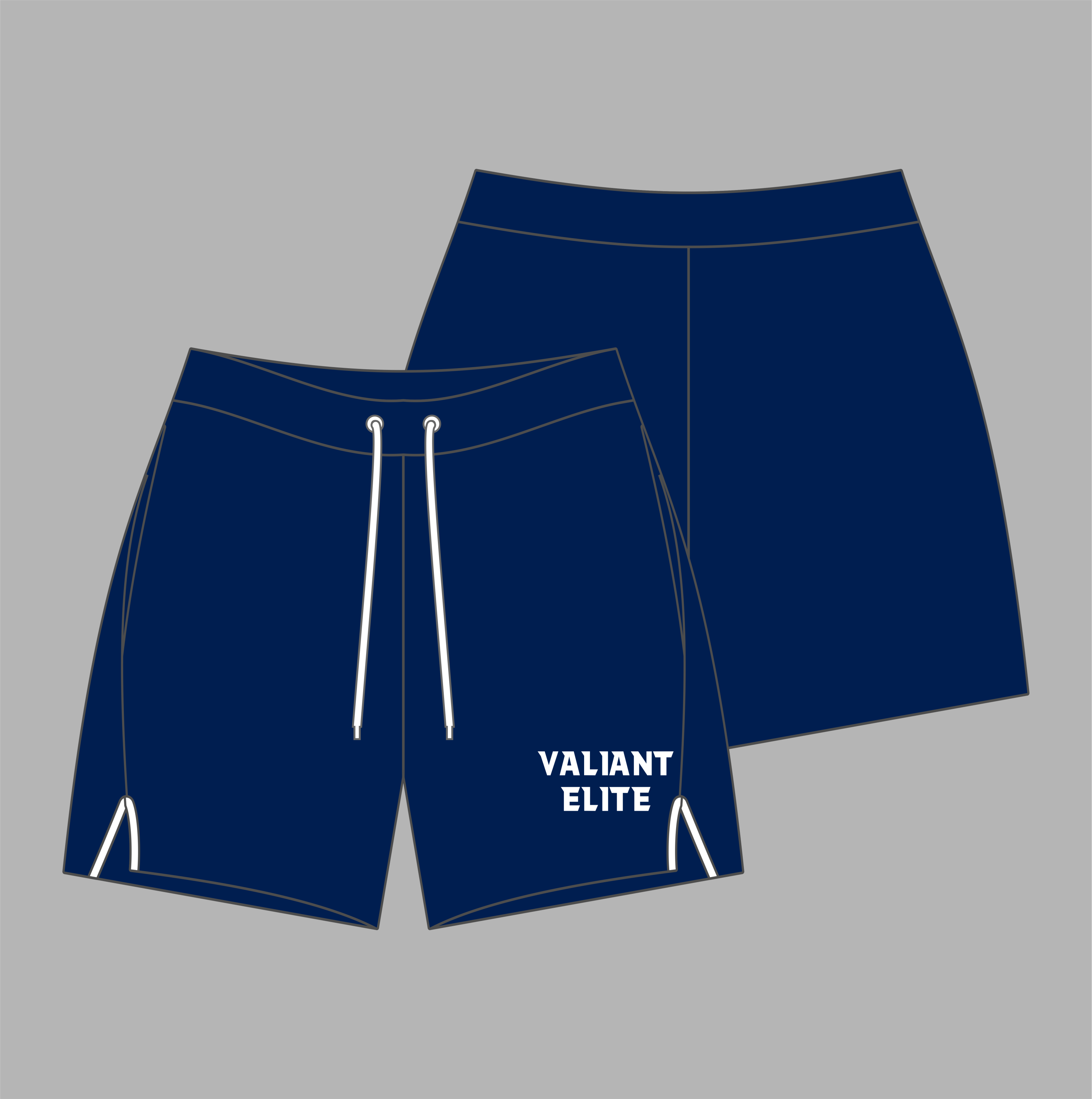 Valiant Elite Performance Shorts (Navy Blue)