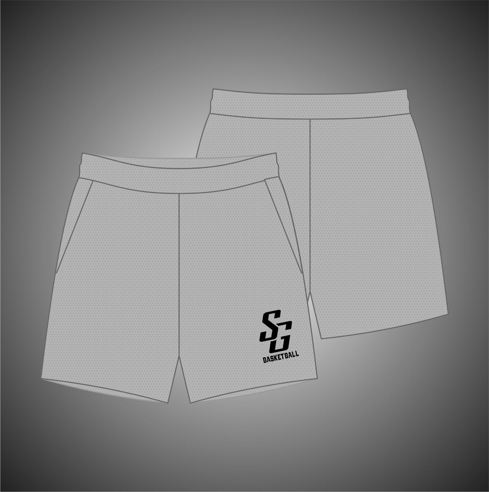 Court Mesh Shorts (White)